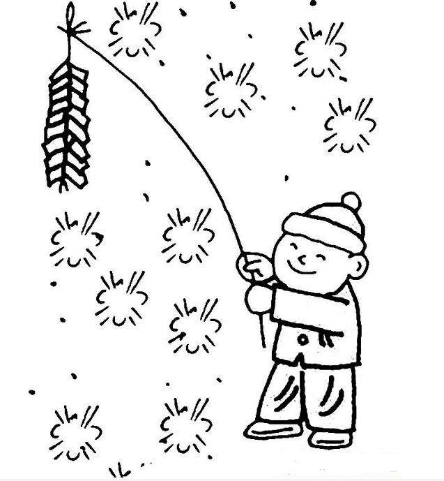 迎新年简笔画