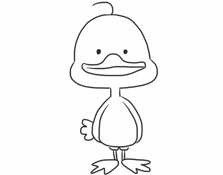 鸭子简笔画怎么画