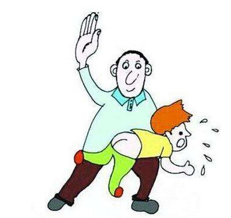 孩子爱发脾气打他一顿就好了