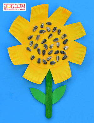 纸盘向日葵制作步骤图解