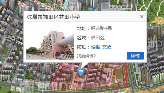 深圳福田区益田小学招生地段
