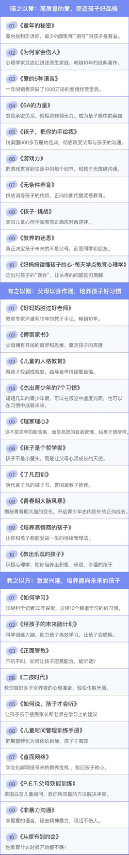 读书家长大学（好未来）精英父母读书会，一年带你读完52本好书