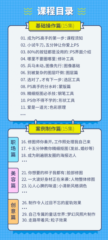  PS课程十点课堂老师教你零基础学PS，30堂课从入门到精通