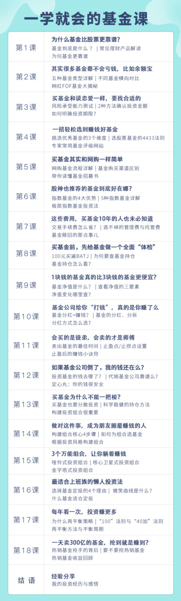  赚钱十点课堂一学就会的基金课 成为朋友圈最会赚钱的人