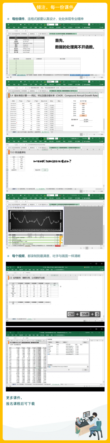  Excel培训一起听课星球21节Excel函数课，带你5分钟搞定1天工作量，0基础秒上手！