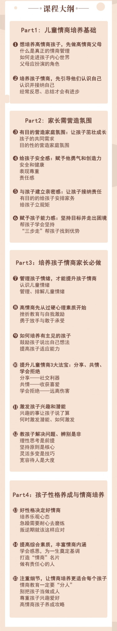 3-15岁家长必学：不吼不叫，15堂课培养高情商孩子