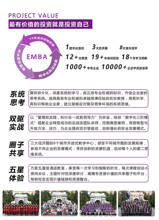 清大领导力工商管理（EMBA）总裁高级研修班