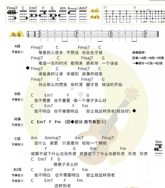 尤克里里入门 米粒妈学院尤克里里新手入门简谱