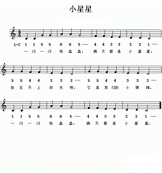 电子琴谱简单数字图片